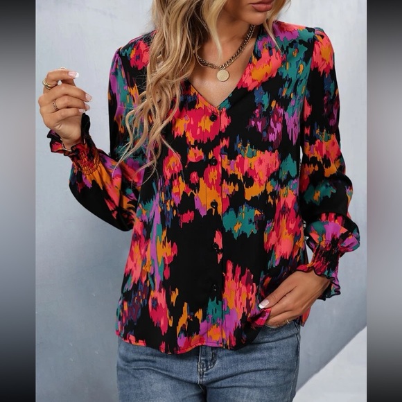 8 SHEIN Blouses Size Large Bundle $126 - Picture 6 of 17